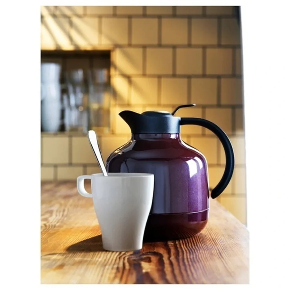 2 IKEA white FÄRGRIK Mugs stoneware 8oz coffee Tea cups
